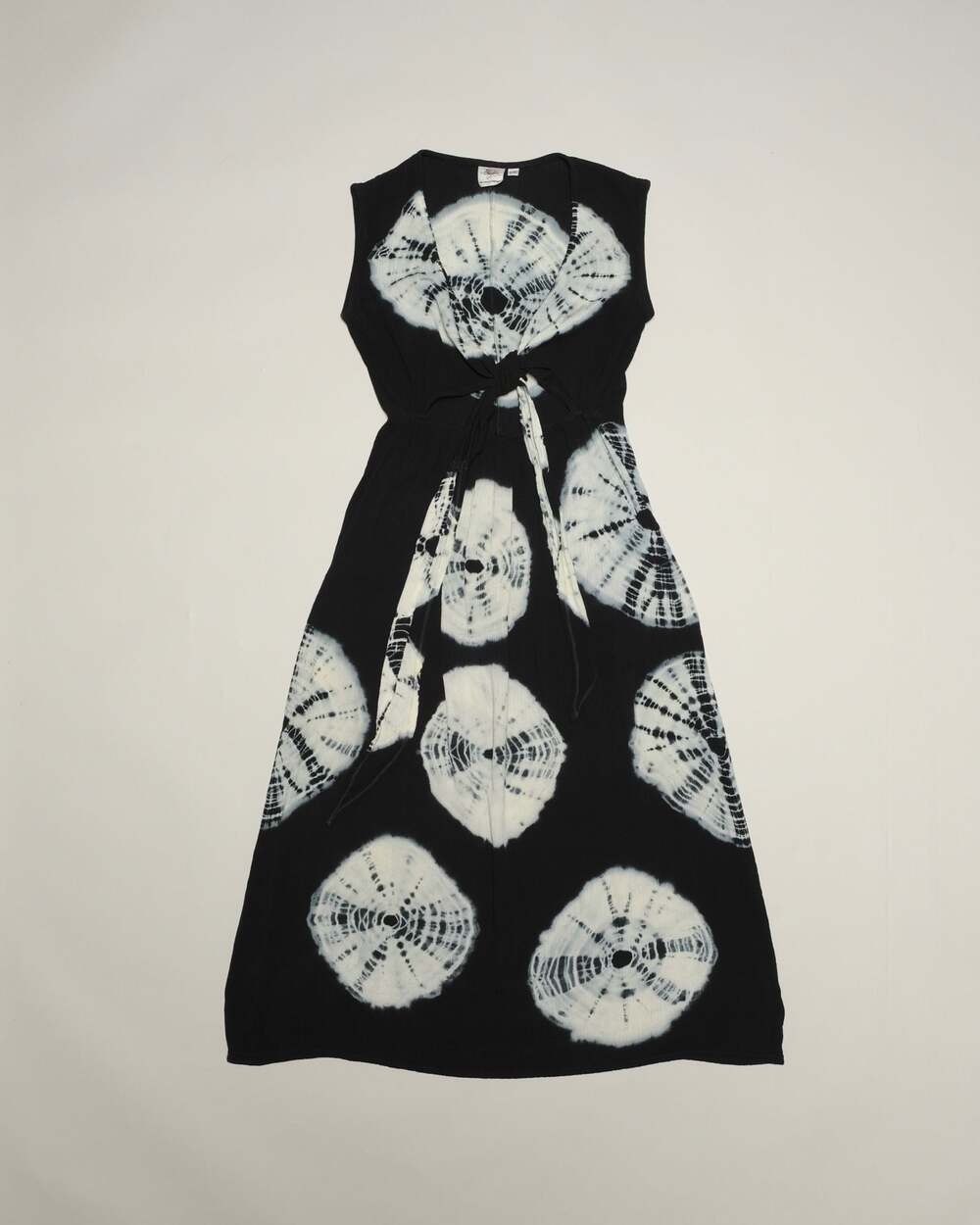 Takalú Artesanal Navy Blue Tie Dye Midi Dress Size S/M
